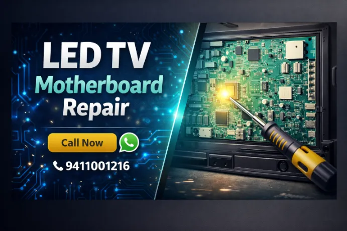 Videocon LED TV motherboard repair in Meerut