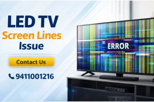 Videocon LED TV screen lines problem repair in Meerut